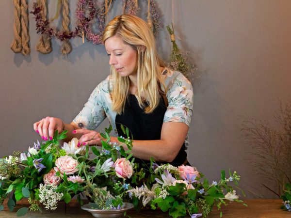 Floristen Jenny som älskar sina blommor